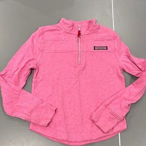 Vineyard Vines Pink Half-Zip Top
